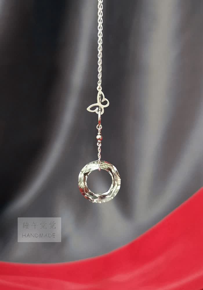 心上人项链 心上人/天官赐福周边饰品花城骨灰戒指项链水晶925纯银不