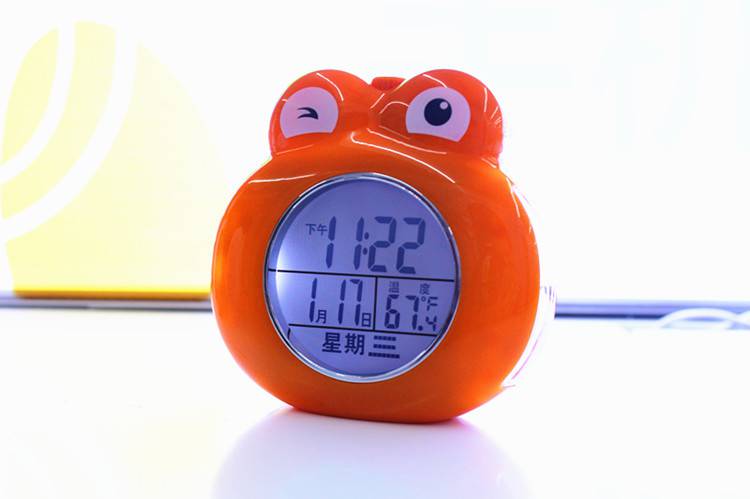 盲人报时钟 万年历床头电子小闹钟中文语音报时器学生老人报时盲人钟