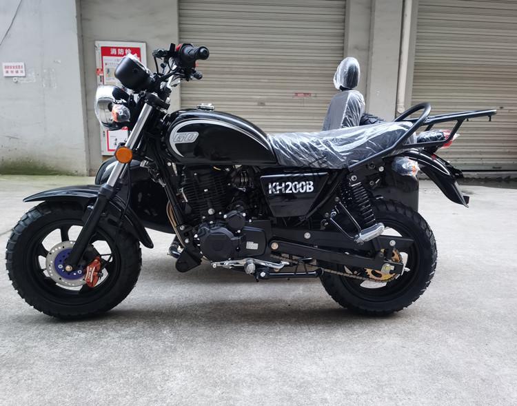 国四200cc侉子偏三轮侧三轮复古狒狒款边三轮摩托车可上牌带倒档白色