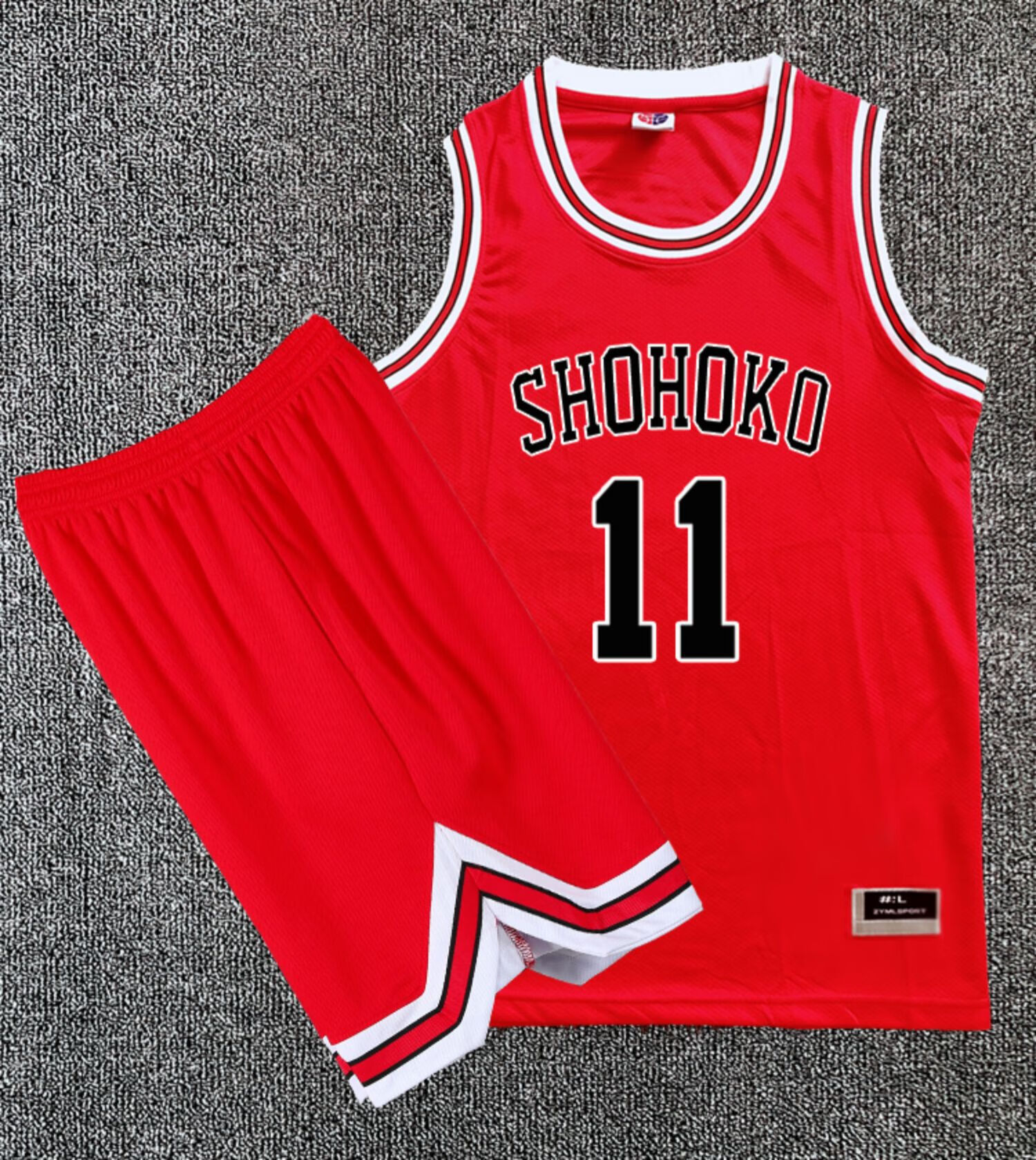 腾讯体育nba灌篮高手篮球服套装男女湘北樱木花道流川枫球衣比赛训练