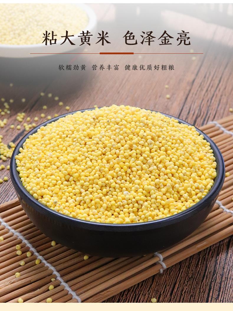 新大黄米5斤1斤东北农家粘糯大黄米粘黄小米包粽子米黏米饭米精选大