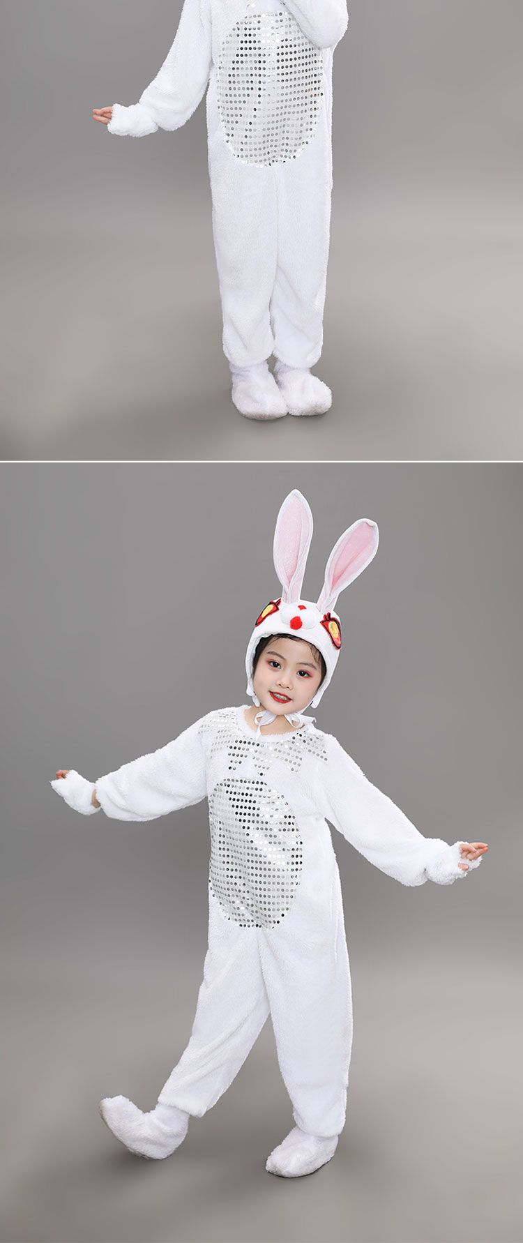 六一儿童动物演出服儿童动物服小兔子表演服兔子演出服幼儿小白兔舞蹈