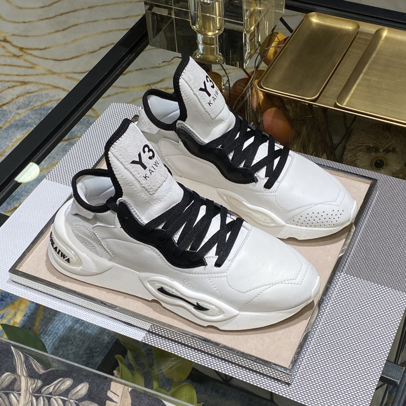 轻奢侈品牌旗舰店官网y3kaiwa男鞋二代组合底白老爹鞋ins透明滴胶跑步