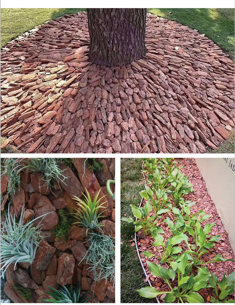 打磨松树皮松麟树皮有机覆盖物发酵腐熟树皮基质铺面树穴覆盖杂草普通