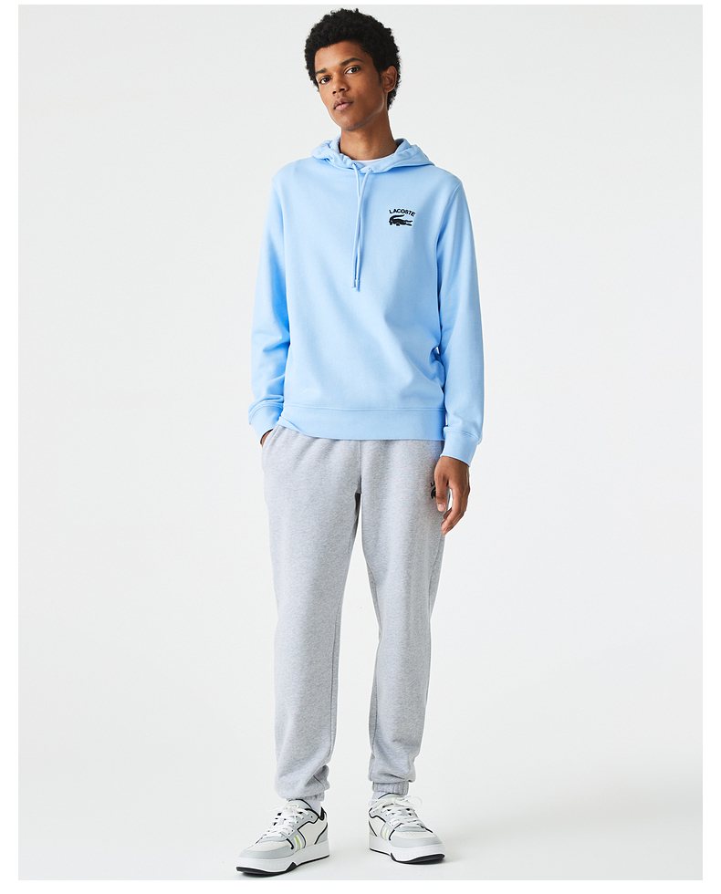 lacoste法国鳄鱼男装22易穿搭秋季新款休闲潮流柔软舒适通勤连帽卫衣