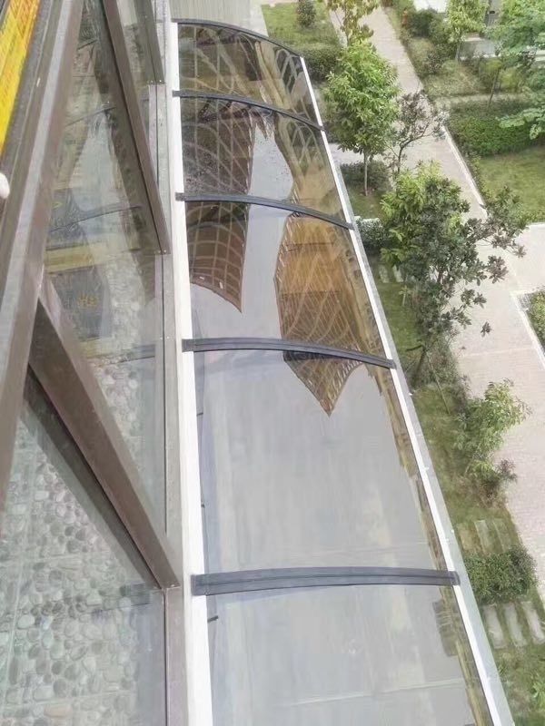 亚克力塑料板pc聚碳酸酯耐力板透明板雨棚阳光板有机玻璃板16毫米厚12