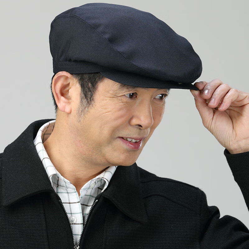 前进帽男春夏款春秋天老人帽子男老式鸭舌帽中老年前进帽爷爷解放帽