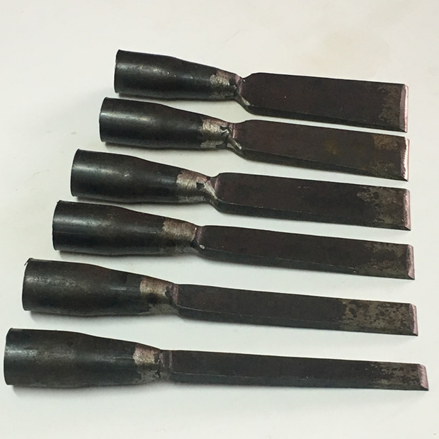 定制老式木工扁铲平铲铲子平凿手工锻打木工凿子贴钢扁凿扁铲10件起拍