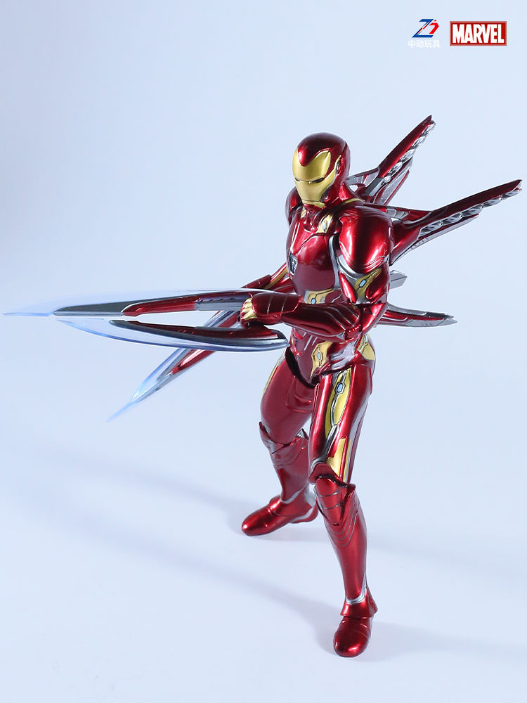 钢铁侠马克50豪华版 中动mk50漫威纳米战甲礼盒装十周年纪念版手办