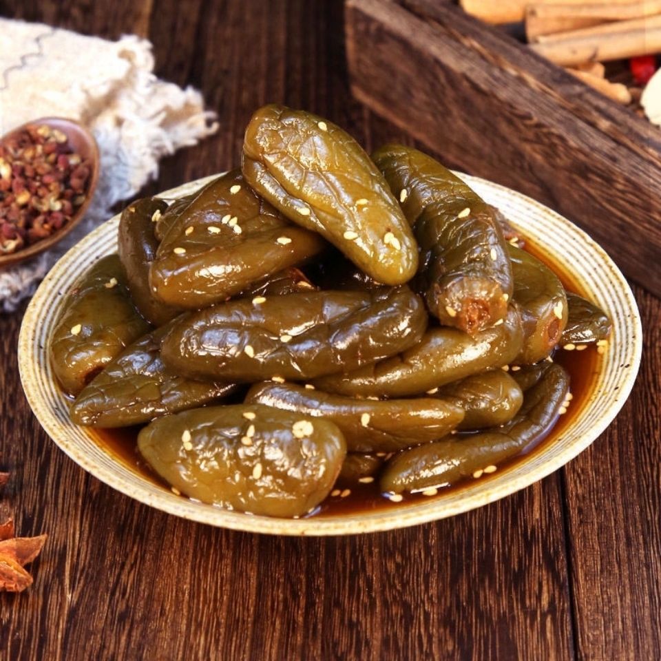 油焖港椒即食腌辣椒咸菜下酒菜腌制菜油泡辣椒佐餐下饭菜 咸港椒散装