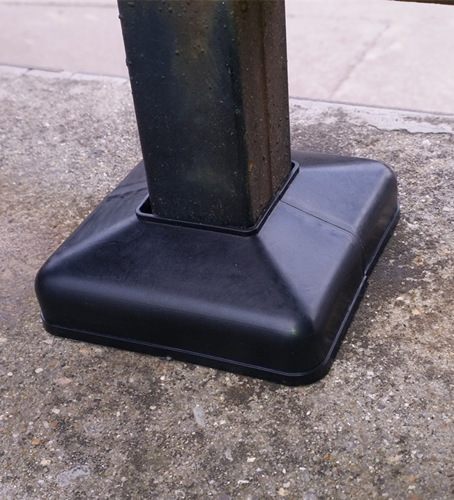 40*40镀锌护栏底盖塑料配件立柱分体脚盖方管装饰底盖螺丝遮丑盖 黑色