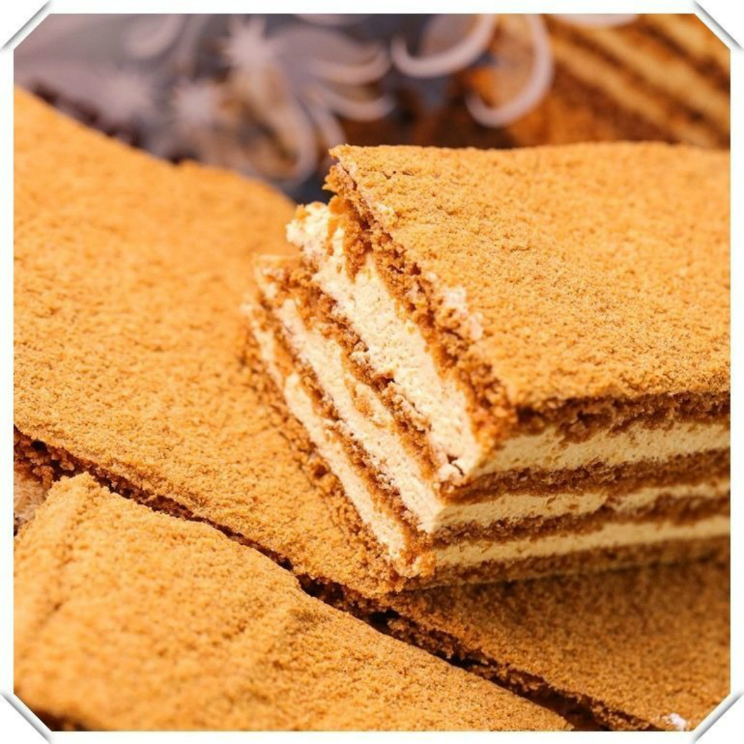 京力推荐俄罗斯提拉米苏蛋糕原装进口蜂蜜奶油巧克力糕点网红零食礼物