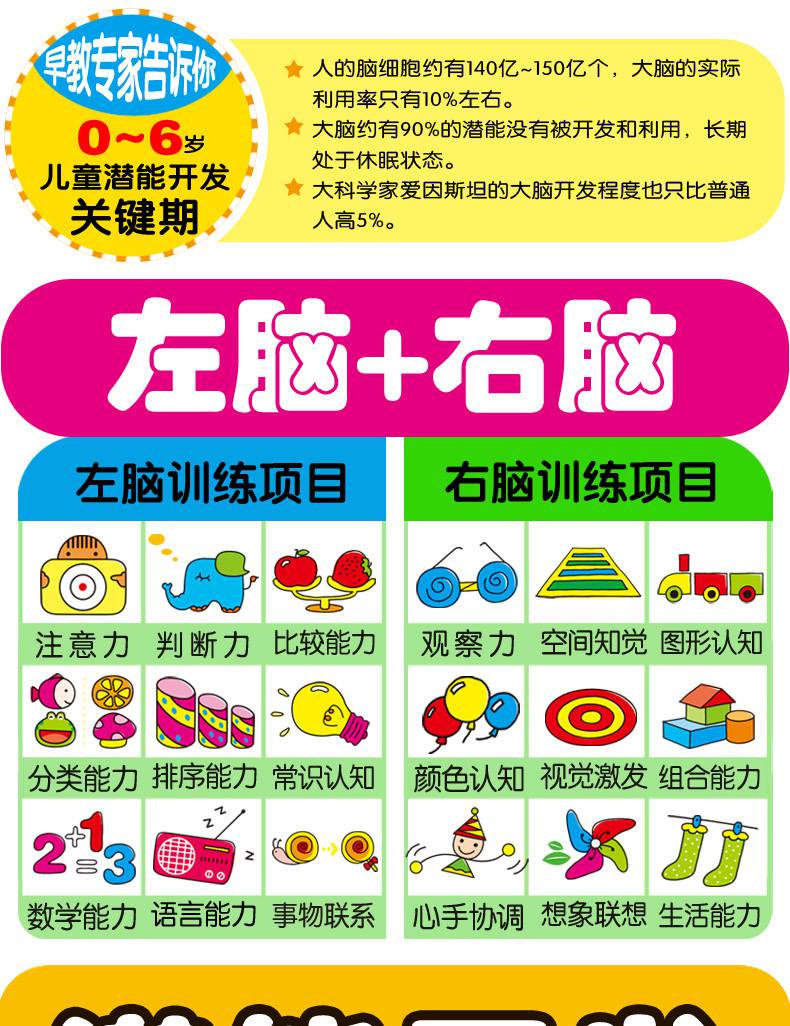 智力开发早教思维训练游戏书河马童书幼儿园学前教育幼小衔接儿童读物