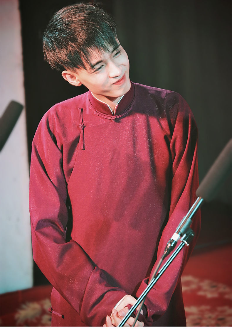 大褂相声张云雷同款相声服相声大褂民国大衫中式长袍年会演出服装 酒