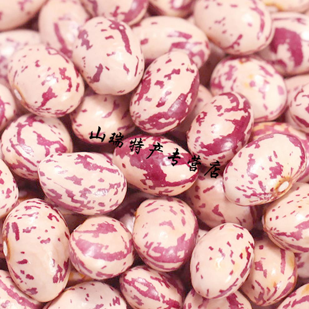 5折 新货云南雀蛋豆子5斤奶花芸豆圆粒红花孔雀豆