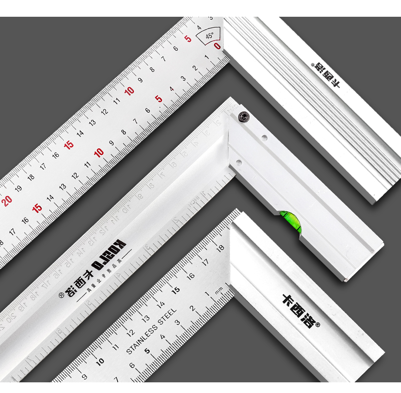 高精度直角尺90度不锈钢加厚角尺木工大号拐尺多功能l型拐角钢尺