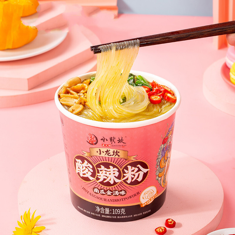 小龙坎酸辣粉12桶装重庆红薯粉丝米线粉条方便面泡面夜宵速食品 【6桶