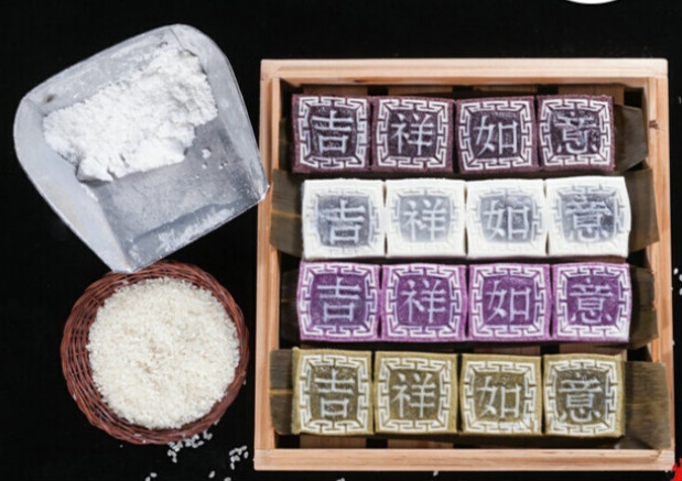 梁弄大糕正宗传统手工中式糕点老式点心江南特产软糯米糕印糕切糕