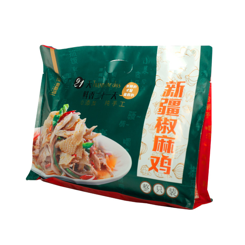 椒麻鸡新疆手撕土鸡街边名小吃整只鸡1420g脆皮鸡肉真空包装k椒麻鸡1