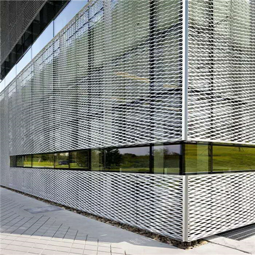 铝合金网框户外护栏网铝合金网防盗网铝拉伸网板幕墙铝网格网菱形小孔
