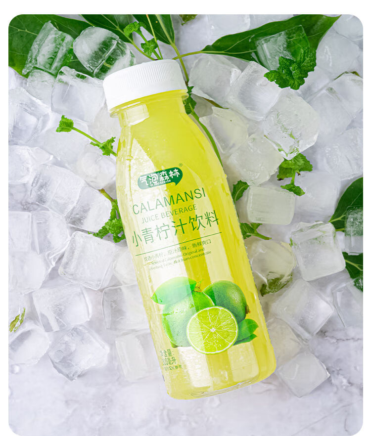 小青柠汁饮料鲜榨柠檬果汁水果0脂肪果味饮料360ml 青柠汁360ml* 6