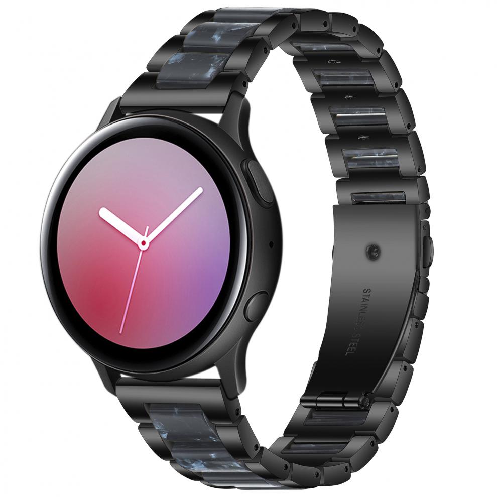 适用三星智能手表表带galaxy watch3 active2/s3/s4 gears2/3三株钢带