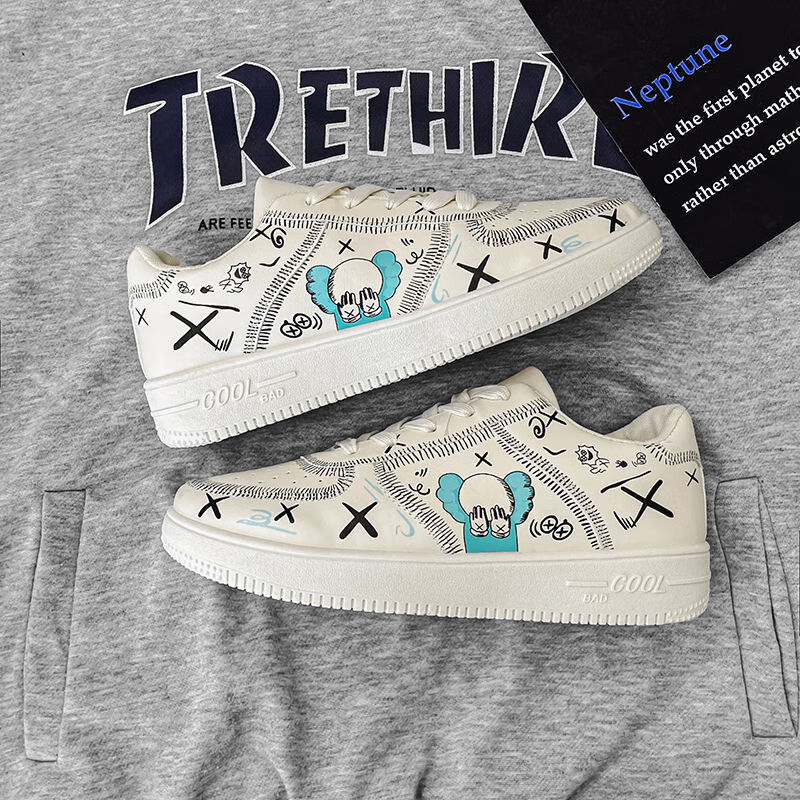 aj男鞋空军一号芝麻街板鞋休闲运动鞋夏季透气学生儿童女鞋 m203-1