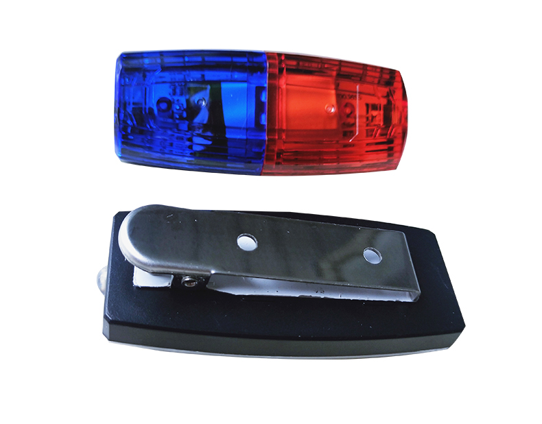 肩灯充电器红蓝led充电肩灯环卫清洁工频闪器夜跑骑行求救频闪灯器