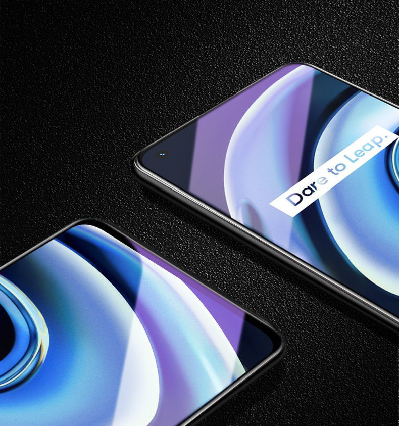 雅伊汇oppo真我realmeq3全包边i防摔钢化膜pro大视窗手机贴膜透明不碎