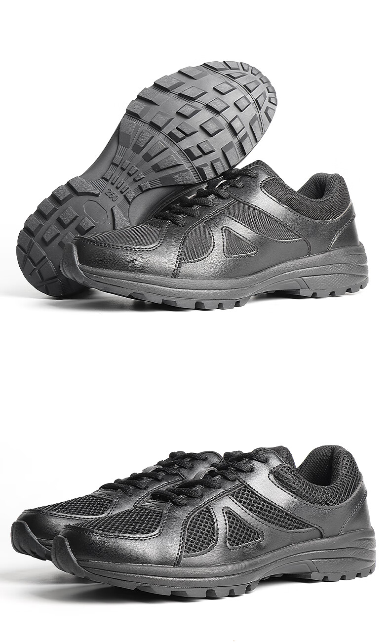 嘉轻万里马作战靴新式作训鞋男夏季黑色低帮跑ll步鞋消l防解放工地