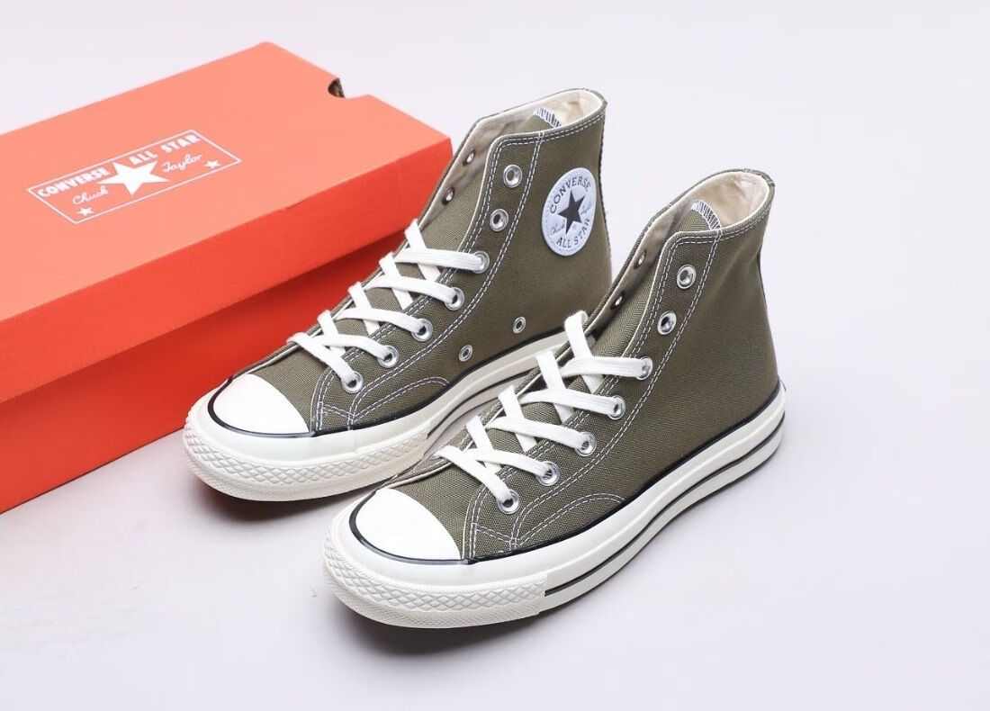 永司联名匡 威1970s帆布鞋男女高帮白色蓝色经典款鞋子纯原 纯白高帮