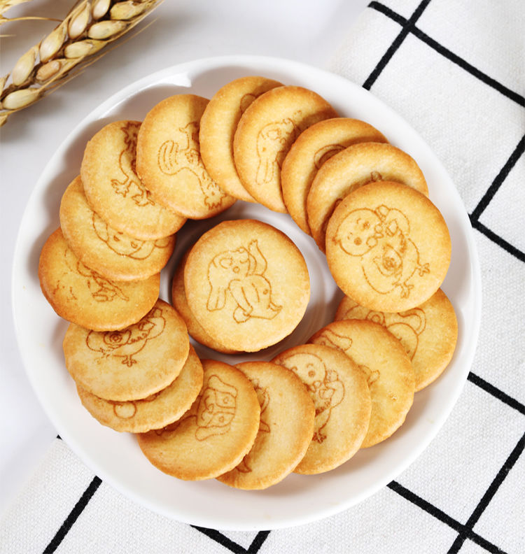 荷兰风味鸡蛋饼干牛扎雪花酥材料早餐薄脆小圆饼干休闲零食批发 6袋18