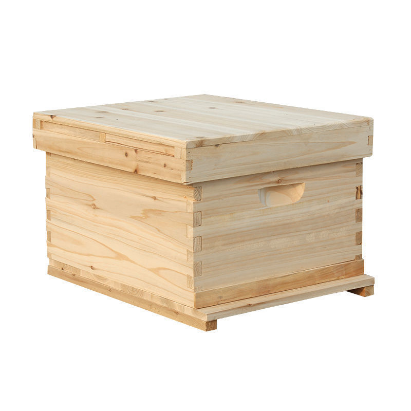 京选推荐蜜蜂蜂箱批发全套十框煮蜡中蜂诱蜂箱桶标准杉木养土蜂工具密