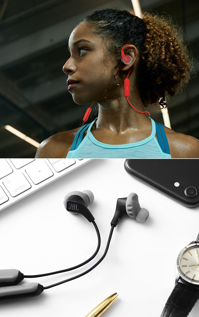 jblendurancerunbt无线蓝牙运动耳机跑步防水挂红色官方标配