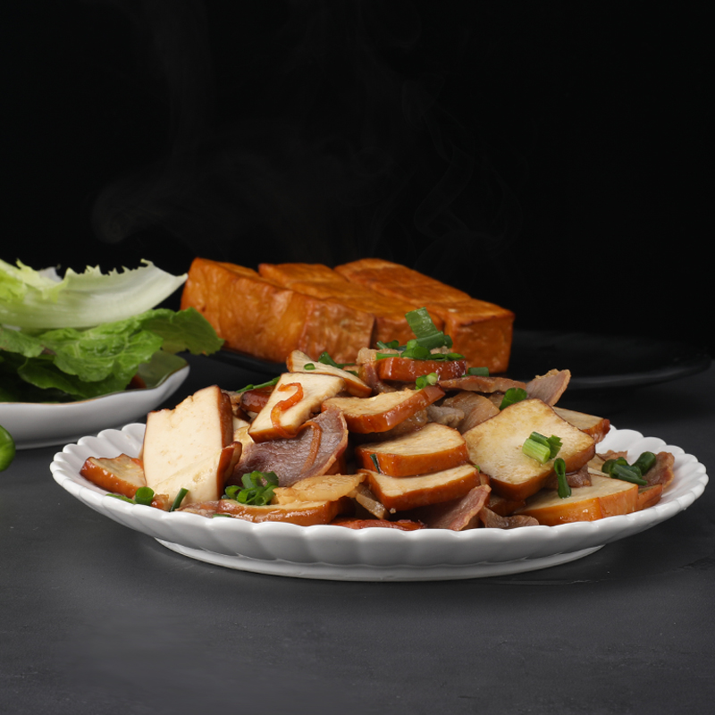 永康特产盐卤油炸豆腐泡五香豆干香干发当天现做新鲜烟熏豆腐干 豆腐
