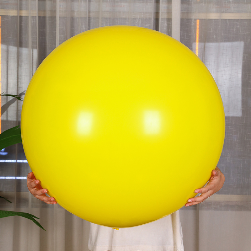 聚彤 大气球防爆36寸加厚 36寸气球加厚纯色户外开业广告飘空正圆形