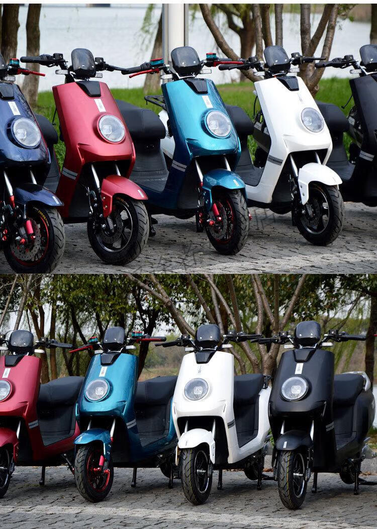 新款电动摩托车60v72v大金牛两轮跑外卖高速长跑王锂电电瓶车 豪华版