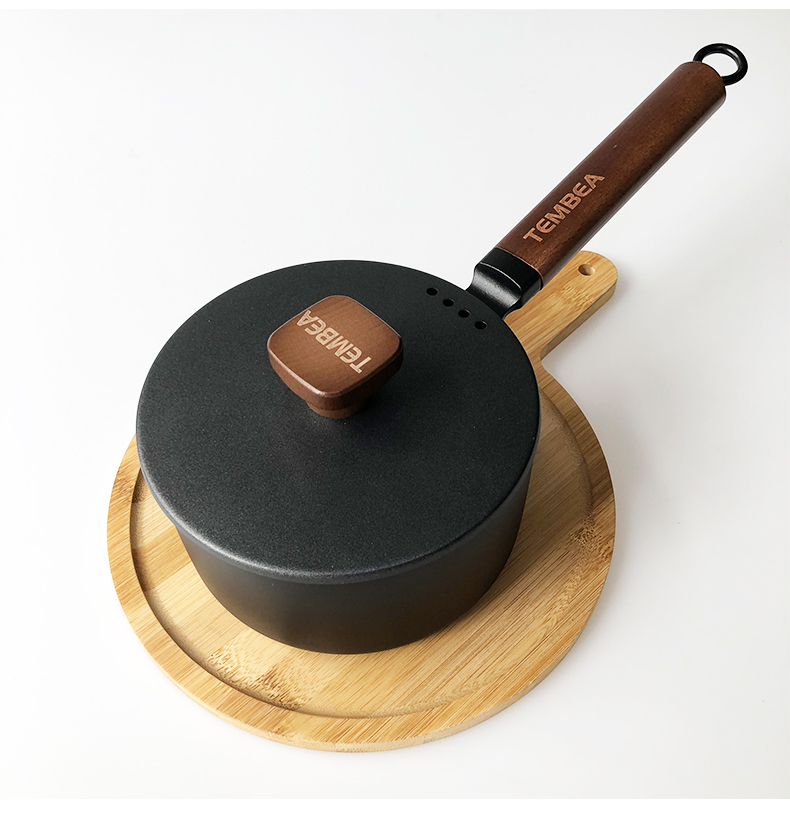 辅食锅铁锅xman出口小奶锅家用铁锅油炸锅雪平锅煮面锅辅食锅尾货16cm