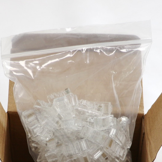 超五类水晶头s901a 六类水晶头s901d一线 白色s901d六类非屏蔽 两件式