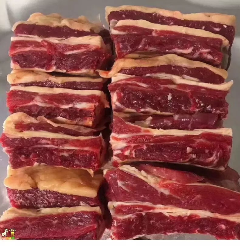 黄膘牛排牛排骨新鲜牛仔骨牛肉牛肋排骨牛骨头带肉牛肋骨昌隆福记 黄