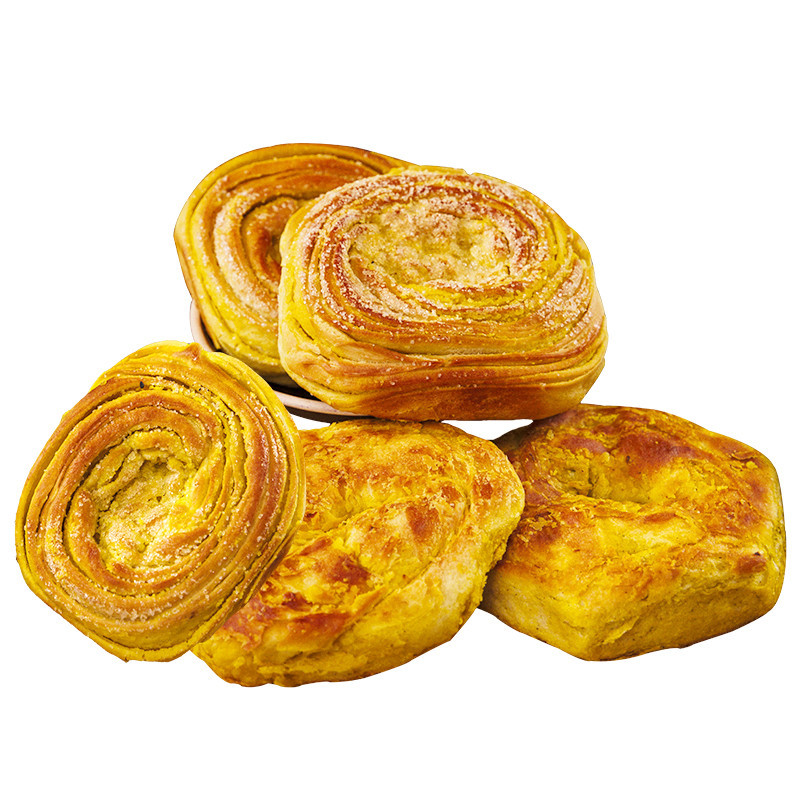 甘肃特产小吃烤花馍馍纯手工烤饼黄馍馍香酥千层饼美食零食糕点 千层