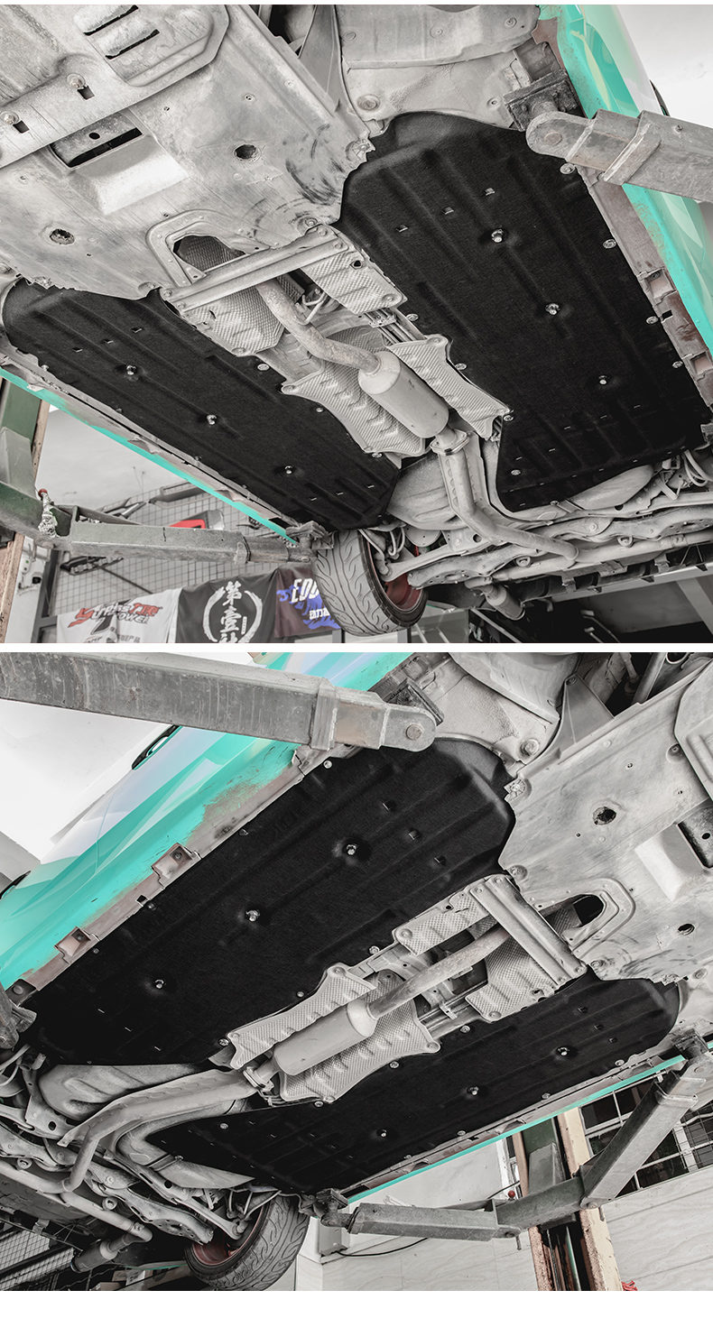 思域底盘护板升级塑钢下护板1621款思域主驾驶左边原车材质升级加厚款
