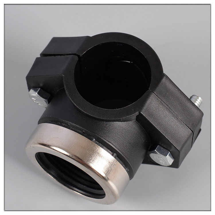 pe内丝增接口分水器变径鞍座增接哈夫节快速分水三通20 25 32 40 pe