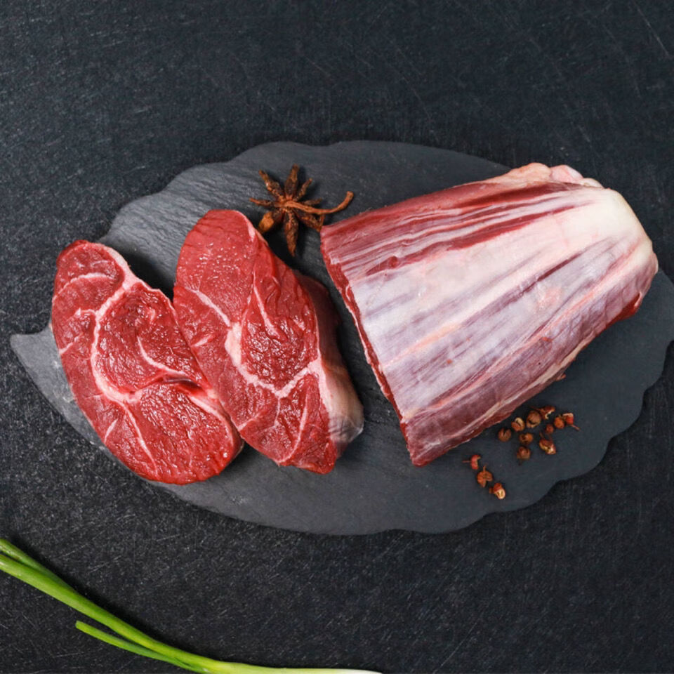 新鲜牛腱子3斤4斤新鲜黄牛肉牛腿腱原切牛腱新鲜不注水4斤含料包