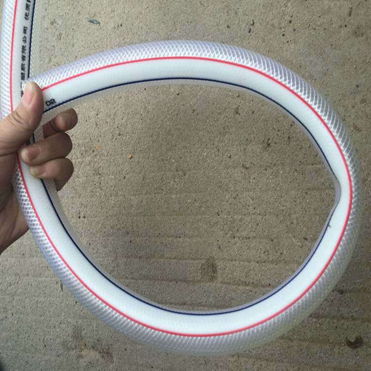 水管软水管自来水管洗车分分寸pvc管防晒防爆塑料农用蛇皮管40米白色4