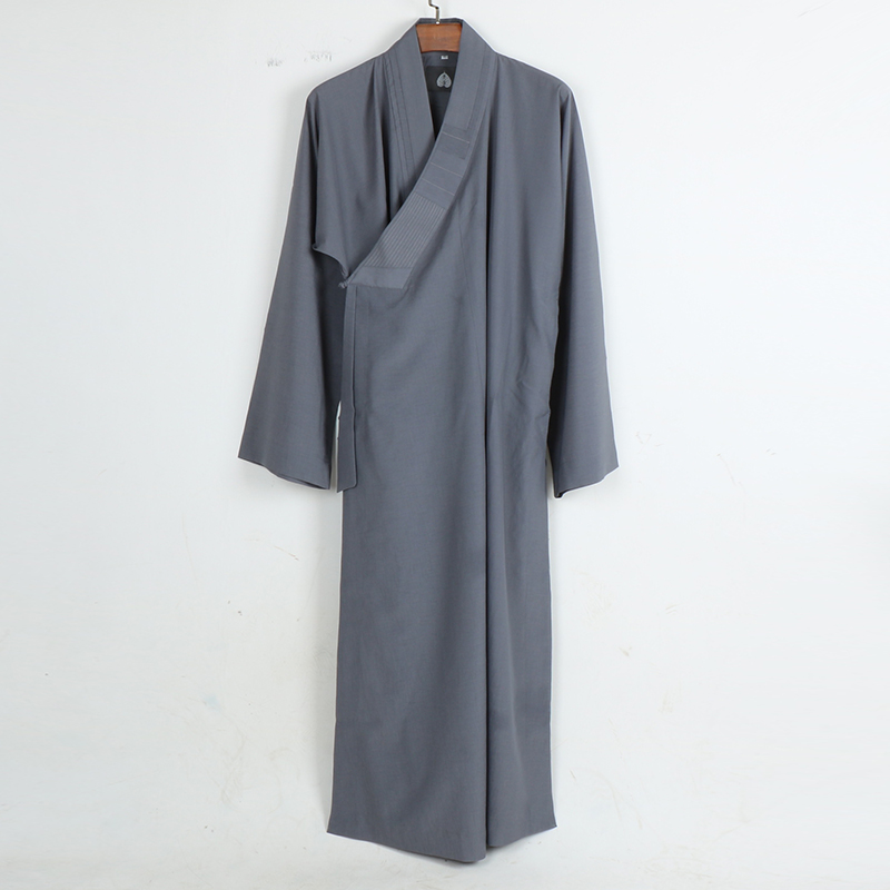 出家人夏天穿的衣服僧服麻纱大褂男新款夏季薄款长褂出家僧人和尚服