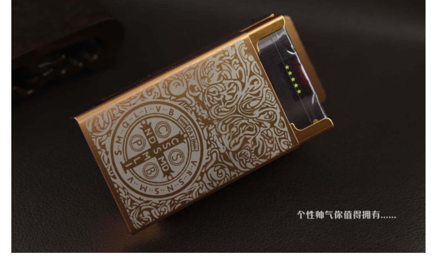 日本进口品质 高档轻奢风经典来福烟盒经典刻字创意送礼20支装薄男士