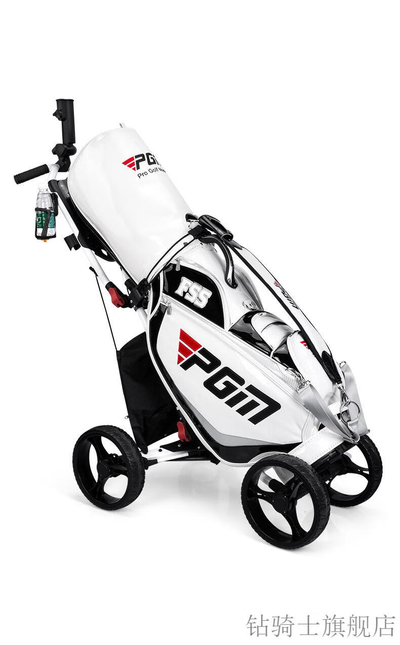 2022新品高尔夫推拉包车 pg·m 高尔夫四轮球包车 可折叠球场手推车