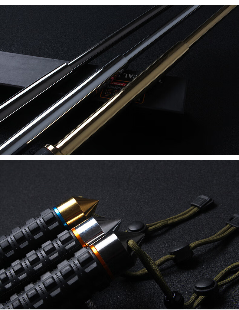 盾郎打弯包退 511防身asp黑鹰伸缩棍防身三节户外车载防身棍武术棍 钛