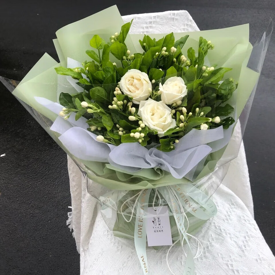 花束送男友茉莉花束送男友茉莉花束送老公男友知己生日纪念日济南北京